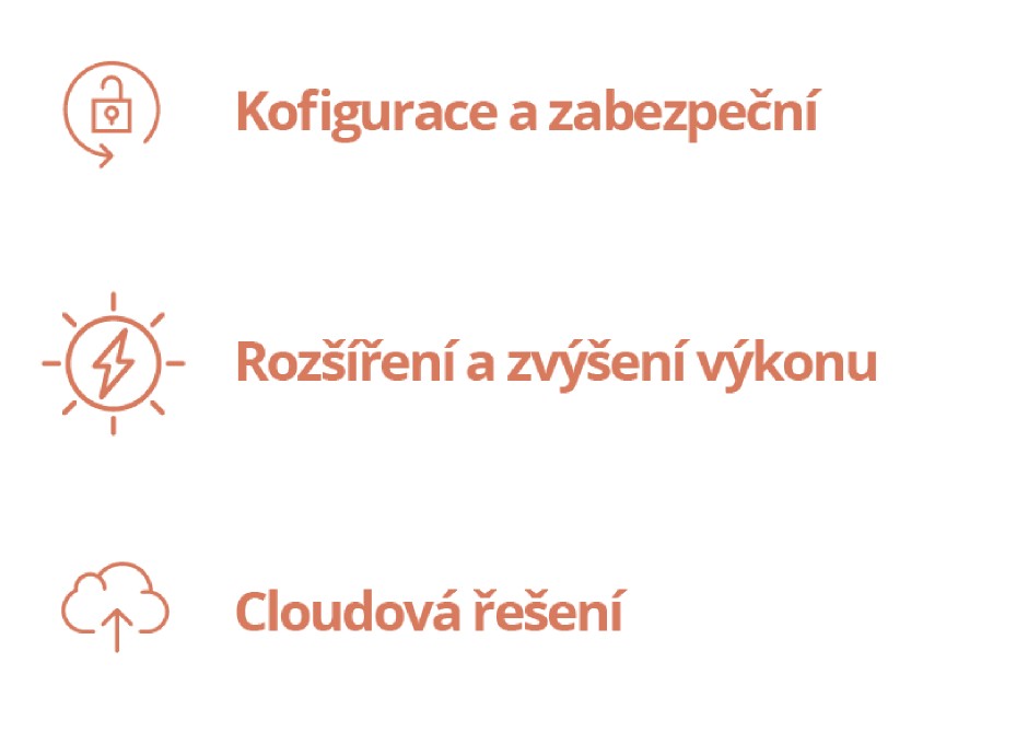 Infrastruktura a architektura sítě